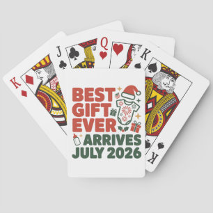 Bestes Geschenk Ankunft im Juli 2026 Weihnachtspaa Spielkarten