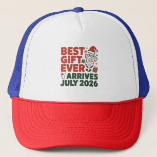 Bestes Geschenk Ankunft im Juli 2026 Weihnachtspaa Truckerkappe