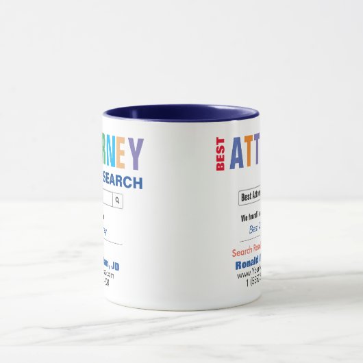 Bestes Geschenk des Anwalts Tasse (Zentrum)