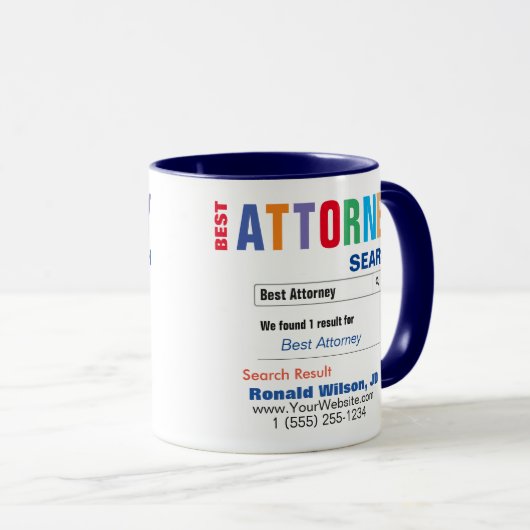 Bestes Geschenk des Anwalts Tasse (VorderseiteRechts)
