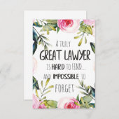 Bestes Geschenk für Anwälte Großes Geschenk für An Dankeskarte (Vorne/Hinten)