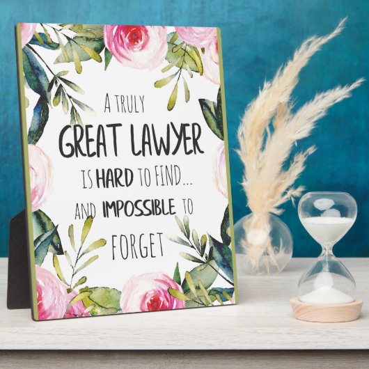 Bestes Geschenk für Anwälte Großes Geschenk für An Fotoplatte (Seite)