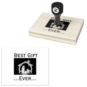 Bestes Geschenk für Christliche Weihnachten Gummistempel