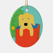 Bestes Geschenk für gelbe Labrador - Stephen Hunec Keramikornament (Rechts)