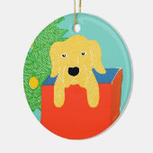 Bestes Geschenk für gelbe Labrador - Stephen Hunec Keramikornament (Links)