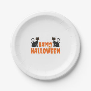 Bestes Geschenk für halloween Happy Hal Pappteller