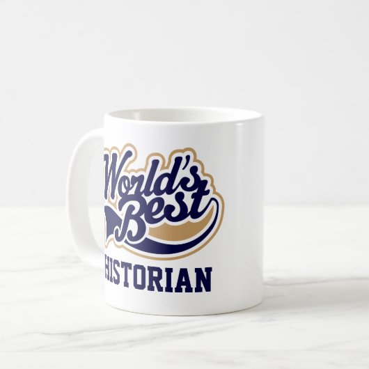 Bestes Geschenk für Historiker Kaffeetasse (Vorderseite Links)