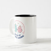 Bestes Geschenk für Hochzeiten Zweifarbige Tasse (Vorderseite Links)