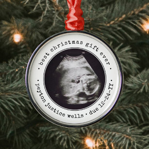 Bestes Geschenk für jedes Ultrasound Baby Foto Ei Ornament Aus Metall