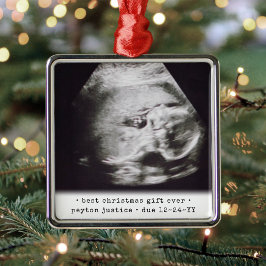 Bestes Geschenk für jedes Ultrasound Baby Foto Ein Ornament Aus Metall