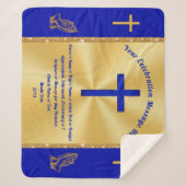 Bestes Geschenk für Pastor, Christliche Knochendec Sherpadecke (Vorderseite)