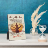 Bestes Geschenk für Son | Zu meinen Son-Zitaten Fotoplatte (Seite)