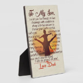 Bestes Geschenk für Son | Zu meinen Son-Zitaten Fotoplatte (Seite)