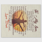 Bestes Geschenk für Son | Zu meinen Son-Zitaten Geschenkpapier (Flach)