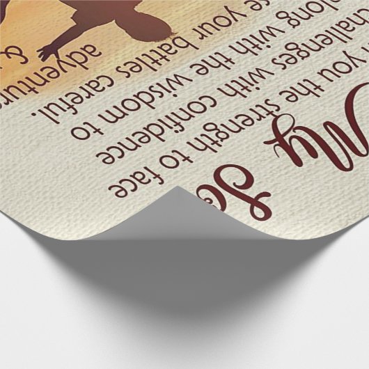 Bestes Geschenk für Son | Zu meinen Son-Zitaten Geschenkpapier (Ecke)