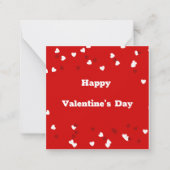 Bestes Geschenk für Valentinstag! Mitteilungskarte (Vorderseite)