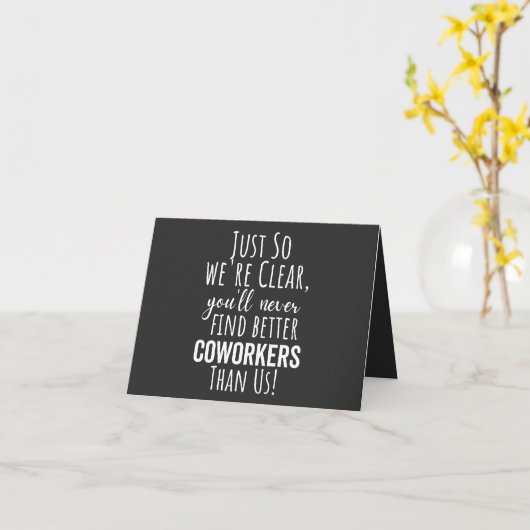 BESTES GESCHENK FÜR VERLASSEND KÜHLER KARTE (Gelbe Blume)