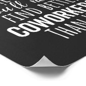 BESTES GESCHENK FÜR VERLASSEND KÜHLER POSTER (Ecke)
