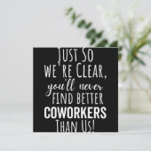 BESTES GESCHENK FÜR VERLASSEND KÜHLER SAVE THE DATE (Stehend Vorderseite)