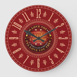 Bestes Geschenk für Watte, Große Wanduhr