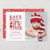 Bestes Geschenk für Weihnachten Geburtserklärung (Vorne/Hinten)