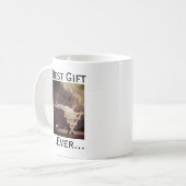 Bestes Geschenk für Weihnachten in Manger Kaffeetasse (Vorderseite Links)