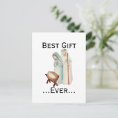 Bestes Geschenk für Weihnachten Krippen (Stehend Vorderseite)