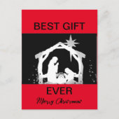 Bestes Geschenk für Weihnachten Weihnachten Postka (Vorderseite)