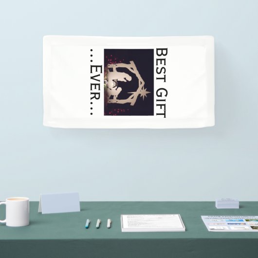Bestes Geschenk für Weihnachten Weihnachtskrippen Banner (Messe)