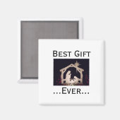 Bestes Geschenk für Weihnachten Weihnachtskrippen Magnet (Vorderseite/Rückseite)