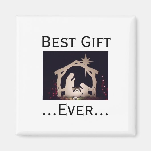 Bestes Geschenk für Weihnachten Weihnachtskrippen Magnet (Vorne)