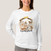 Bestes Geschenk Jesus Weihnachtskrippe T - Shirt (Vorderseite)