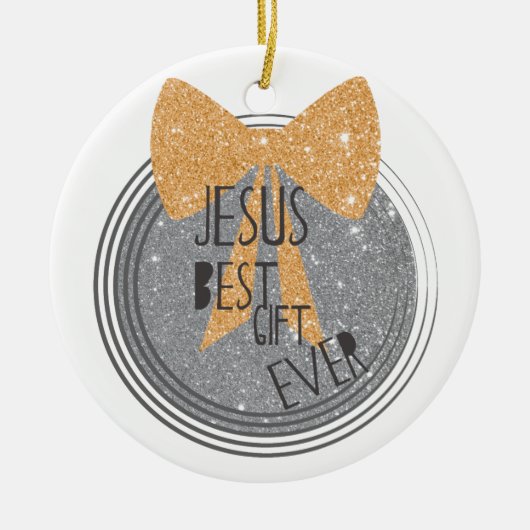 Bestes Geschenk Jesuss überhaupt Keramikornament (Vorne)