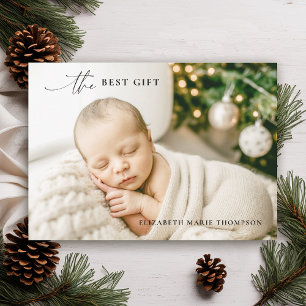 Bestes Geschenk Minimalistisches Foto Weihnachtsge Ankündigung