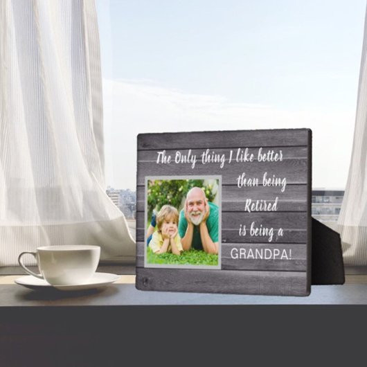 Bestes Geschenk! Remüde Papa Foto Plaque Fotoplatte