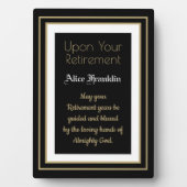 Bestes Geschenk! Tabelle für die Altersvorsorge Fotoplatte (Vorderseite)