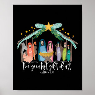 Bestes Geschenk von allen Jesus Weihnachten Christ Poster