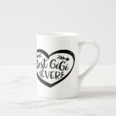 Bestes Gigi-Ever-Herz-Geschenk Porzellantasse (Rechts)