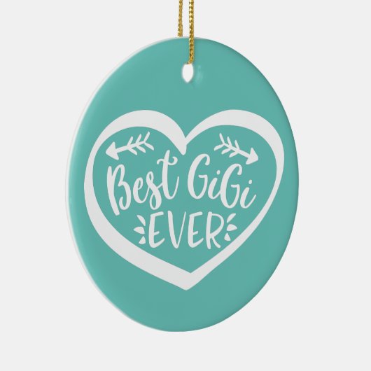 Bestes Gigi-Geschenk für Großmutter Keramik Ornament (Rechts)