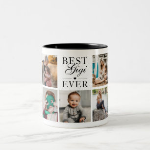 Bestes Gigi je benutzerdefiniertes Foto Zweifarbige Tasse