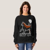 Bestes Girl Brown Husky Sweatshirt (Vorne ganz)