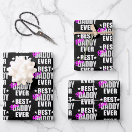 Bestes Girl Daddy je Pattern Geschenkpapier Set
