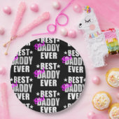 Bestes Girl Daddy je Pattern Pappteller (Party)