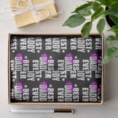 Bestes Girl Daddy je Pattern Seidenpapier (Geschenk)