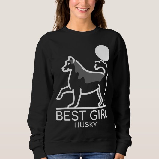 Bestes Girl Husky Sweatshirt (Vorderseite)