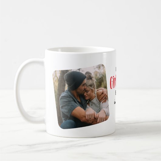 Bestes GIRLFIREND je 2 Foto Niedliches Geschenk Kaffeetasse (Links)