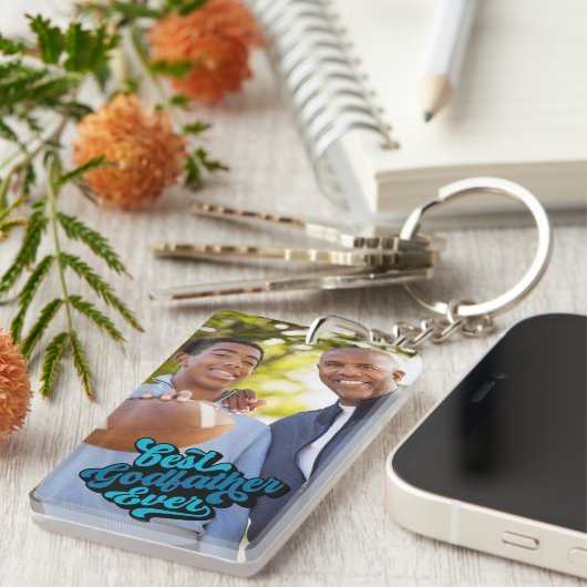 Bestes Godvater-Foto je Schlüsselanhänger (Vorderseite rechts)