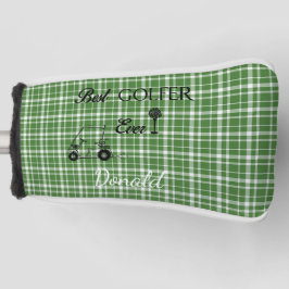 Bestes Golfer Green Kariert Golf Headcover