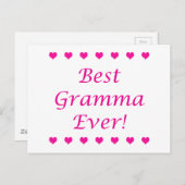 Bestes Gramma je Postkarte (Vorne/Hinten)