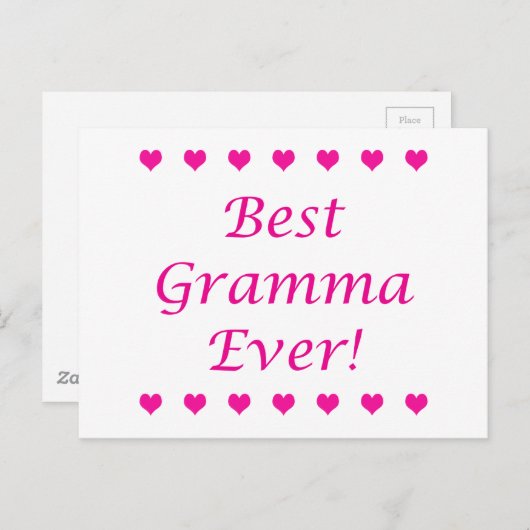 Bestes Gramma je Postkarte (Vorne/Hinten)